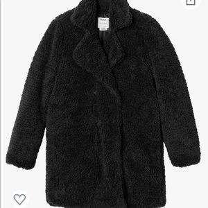 RVCA Juniors Warm Me Up Faux-Fur Trench Jacket XS